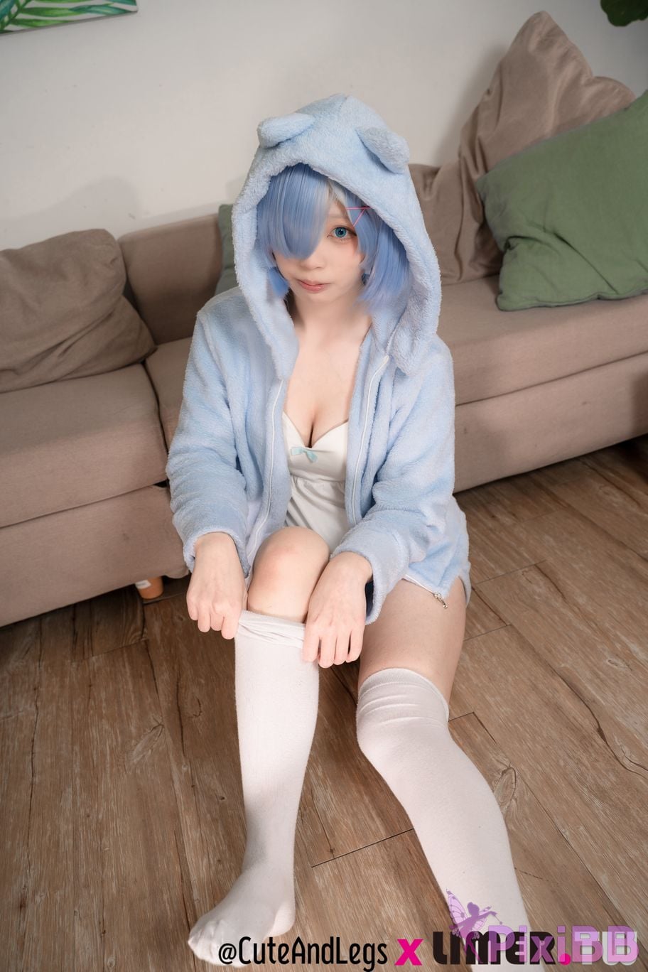 Limerence Original No.098 The first time for a newbie in different world Re kitty pajamas rem PixiBB.COM 093