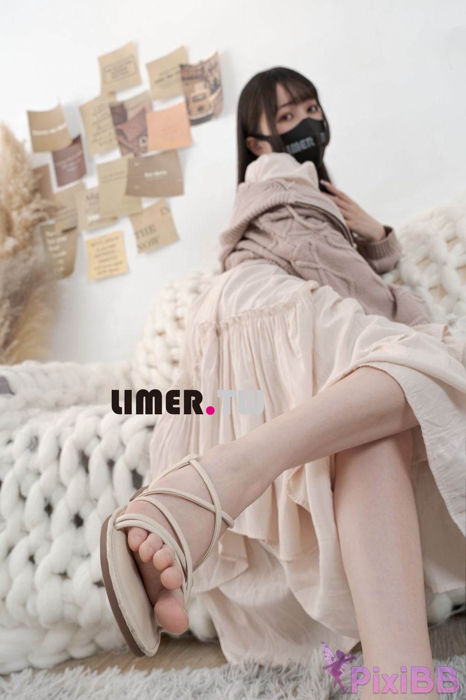 Limerence Original No.097 Miya Liang Xie Plain armor Fen Nen Tong Hong Luo Zu Yi Ci Man PixiBB.COM 022