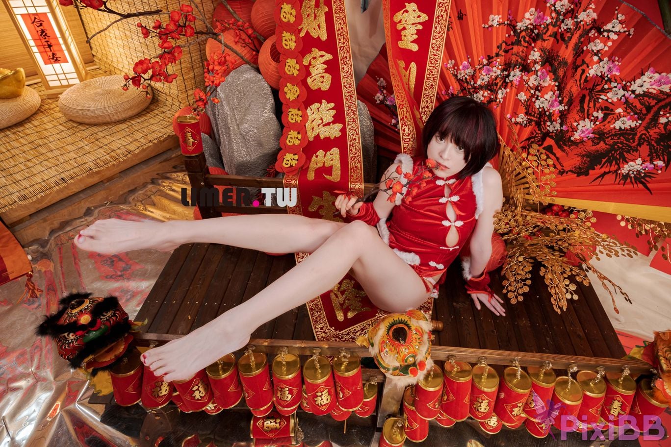 Limerence Original No.094 Yua New Year Special Bare Feet Happy PixiBB.COM 100