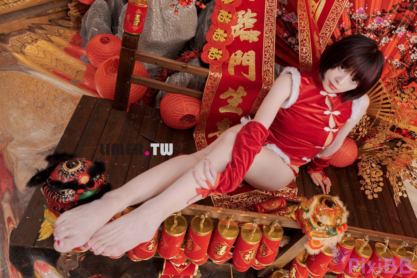 Limerence Original No.094 Yua New Year Special Bare Feet Happy PixiBB.COM 109
