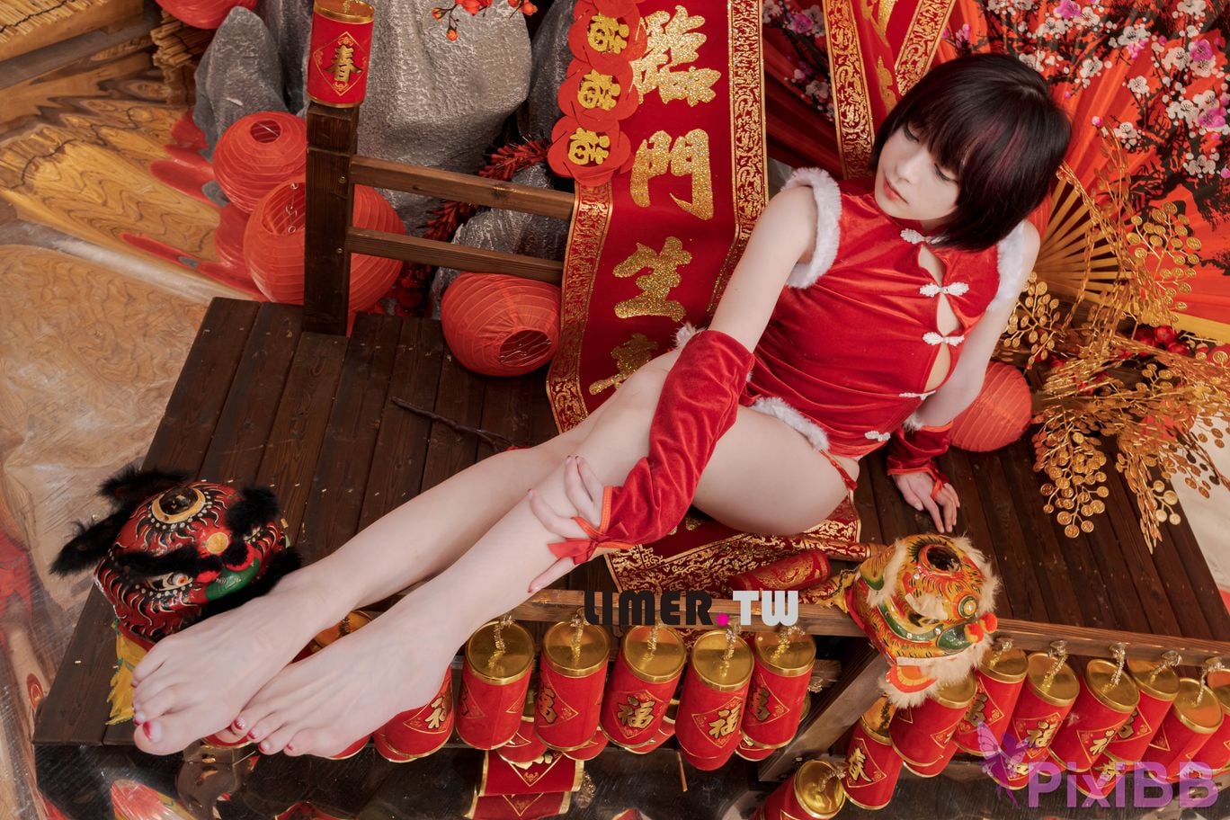 Limerence Original No.094 Yua New Year Special Bare Feet Happy PixiBB.COM 110