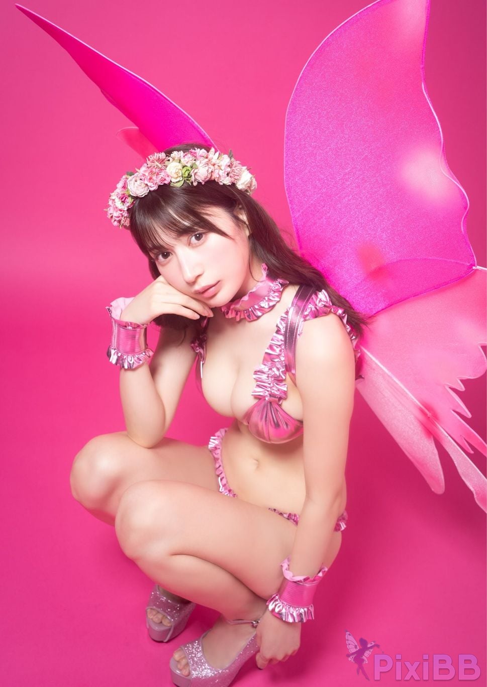 Japanese Idol Risa Yukihira Koppinli Digital only YJ PHOTO BOOK Photobook PINK PixiBB.COM 047