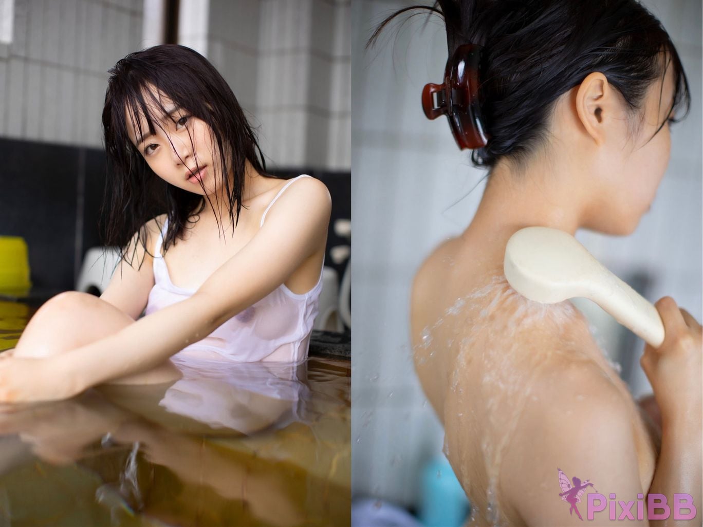 Japanese Idol Mao Watanabe Shen Ye Lan childhood friend Nude photo collection PixiBB.COM 056