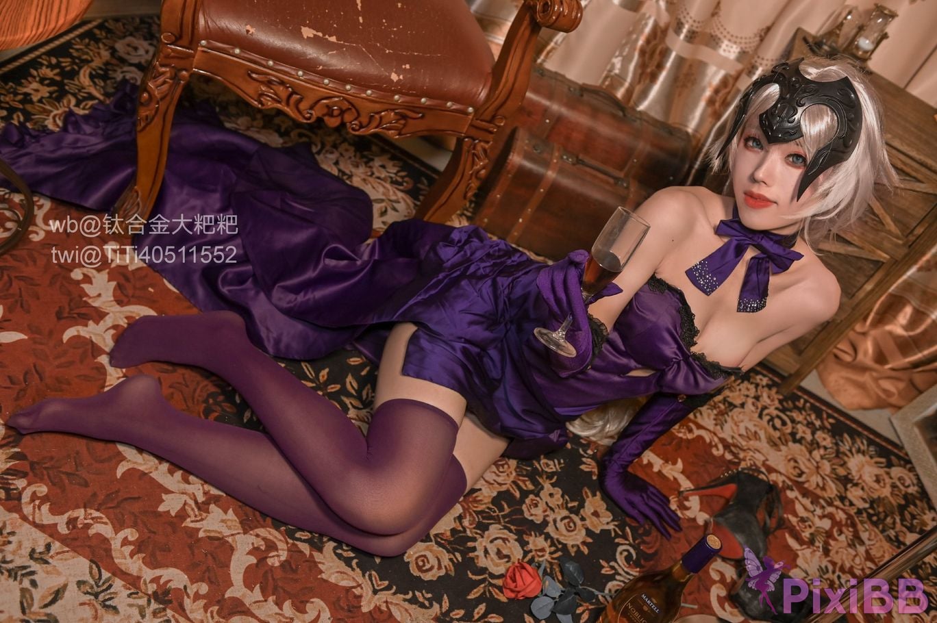 Cosplayer Titanium alloy TiTi Drunk Joan of Arc PixiBB.COM 003