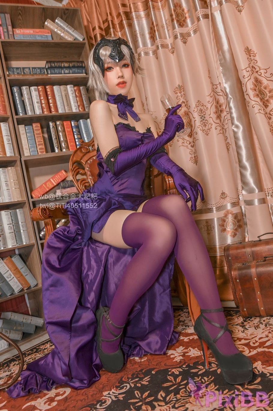 Cosplayer Titanium alloy TiTi Drunk Joan of Arc PixiBB.COM 005