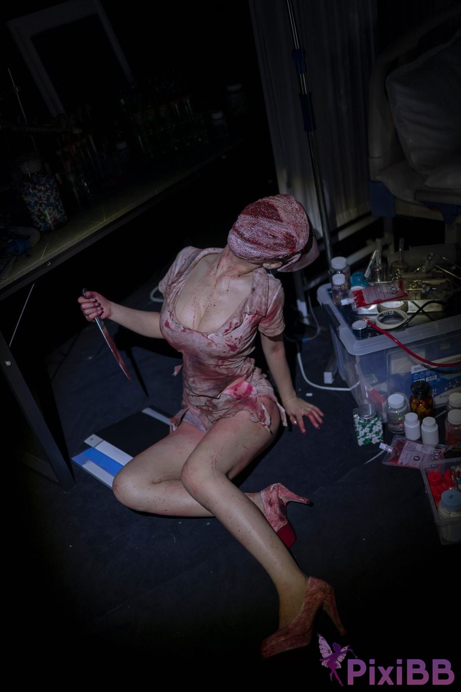 Cosplayer Bangni Bonnie silent hill nurse PixiBB.COM 023.JPG
