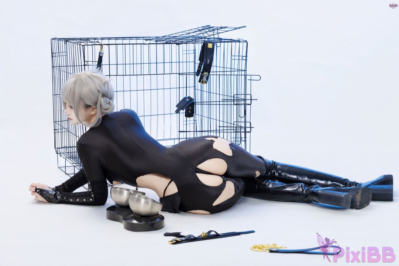 Cosplayer Qiqi be good Black smoke cheongsam PixiBB.COM 100