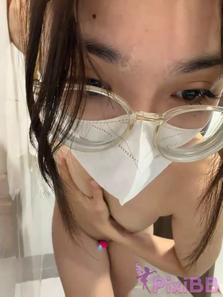 Greedy College student with glasses goes into the sea The best butt PixiBB.COM 010