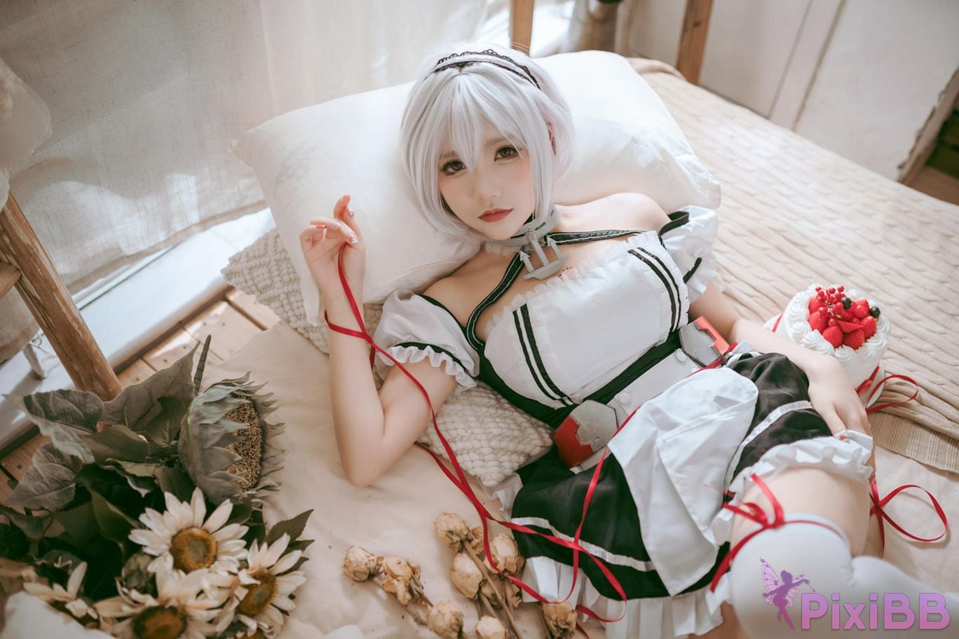 Cosplayer I s i t a b e r c u azur lane Sirius PixiBB.COM 010