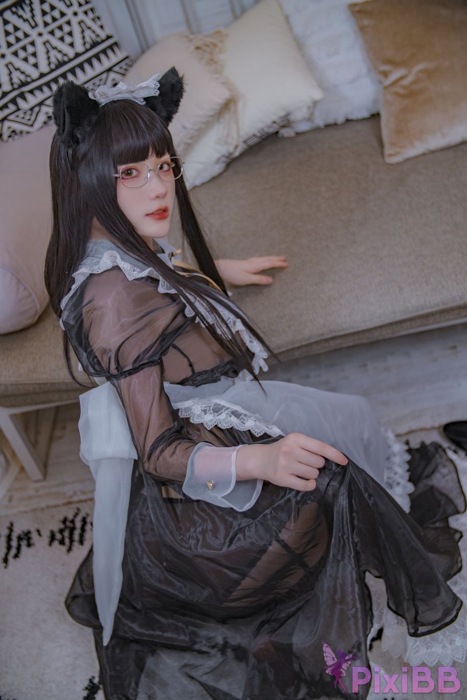 Cosplay cheese block wii the president is a maid PixiBB.COM 011