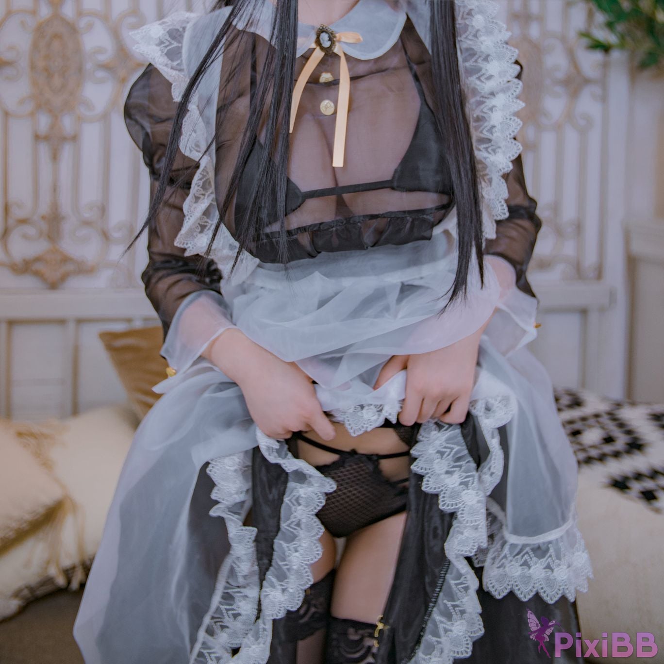 Cosplay cheese block wii the president is a maid PixiBB.COM 016