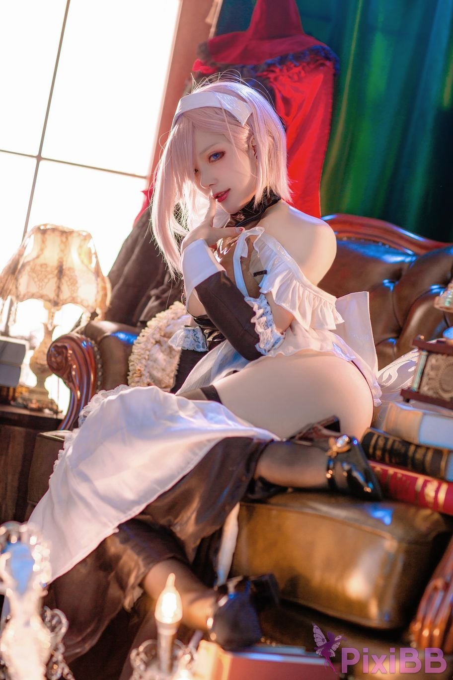 Cosplay Cheese Block Wii Miyamoto Musashi Maid PixiBB.COM 002.JPG