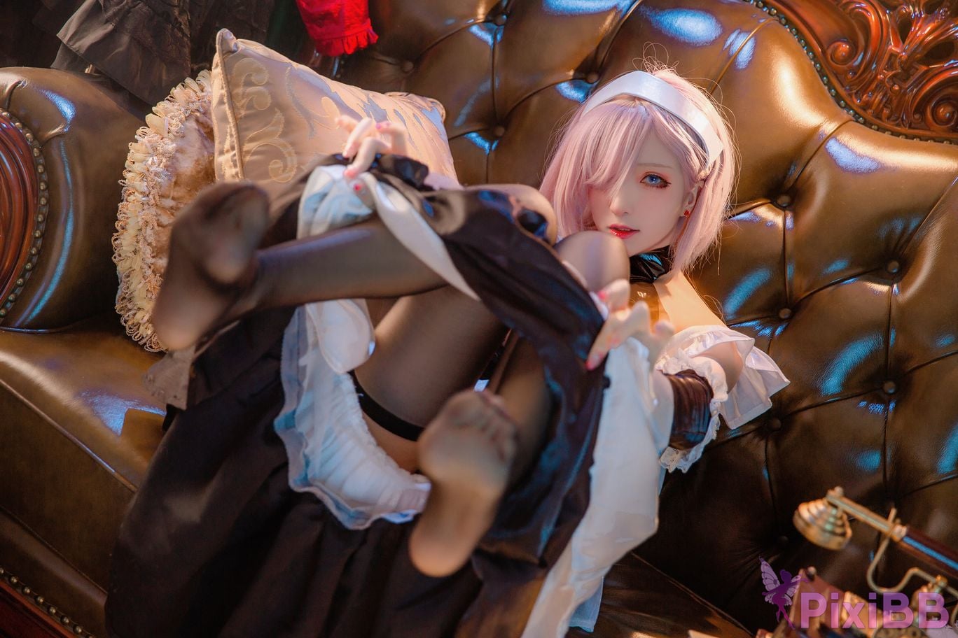 Cosplay Cheese Block Wii Miyamoto Musashi Maid PixiBB.COM 003.JPG