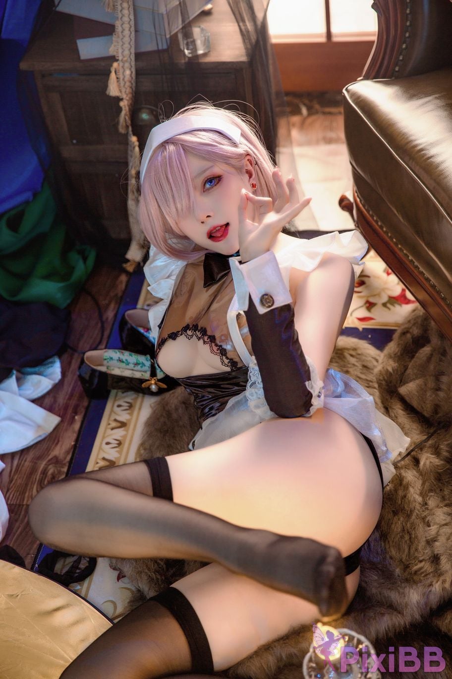 Cosplay Cheese Block Wii Miyamoto Musashi Maid PixiBB.COM 015.JPG