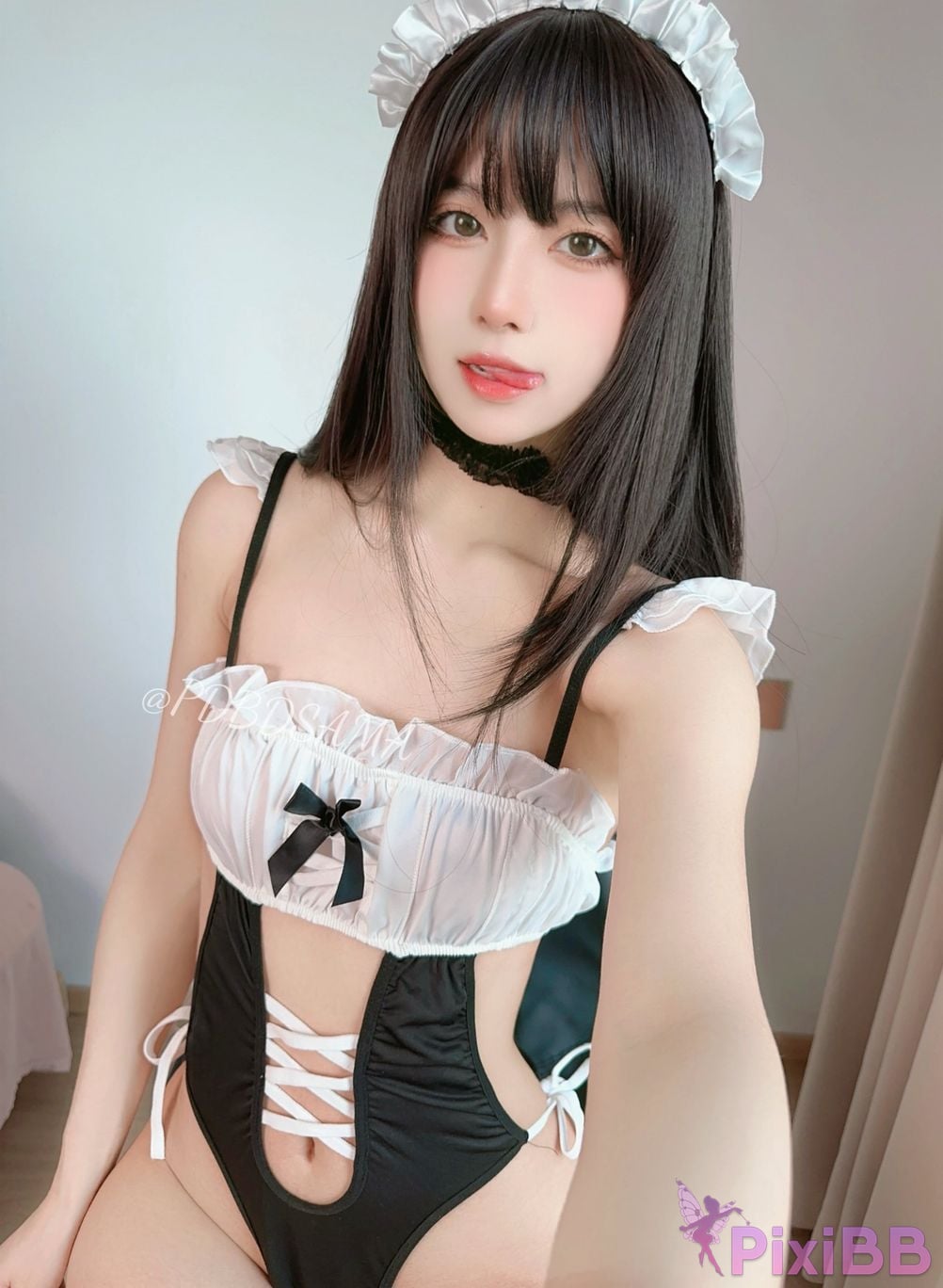 Cosplayer Pudding method Dafa maid swimsuit PixiBB.COM 002