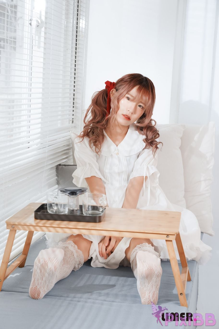 Limerence Original No.104 Lolita Ai tweeted her bare feet and played with the cream cake PixiBB.COM 003