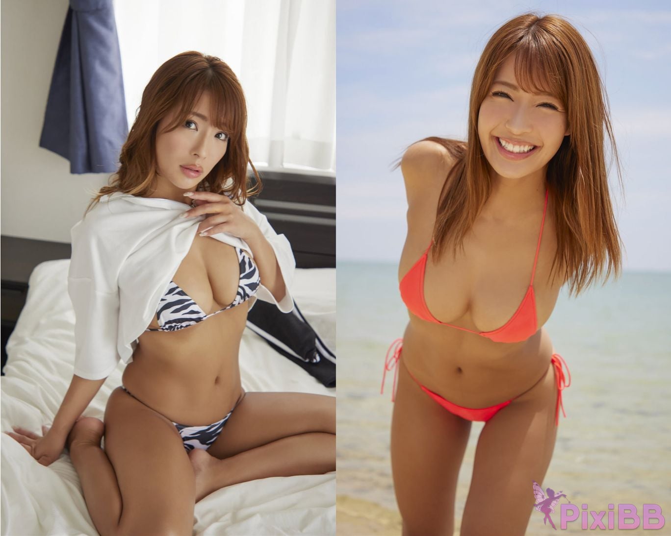 Japanese Idol Hashimoto Rina Qiao Ben Li Cai Kiss You spice visual PixiBB.COM 002