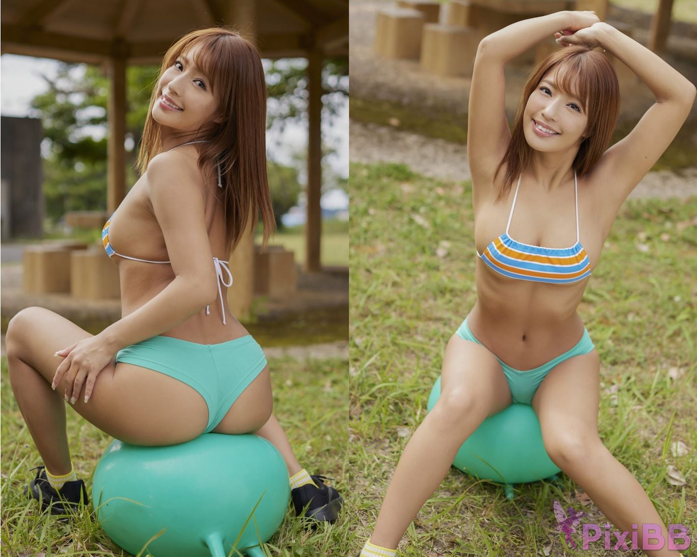 Japanese Idol Hashimoto Rina Qiao Ben Li Cai Kiss You spice visual PixiBB.COM 033