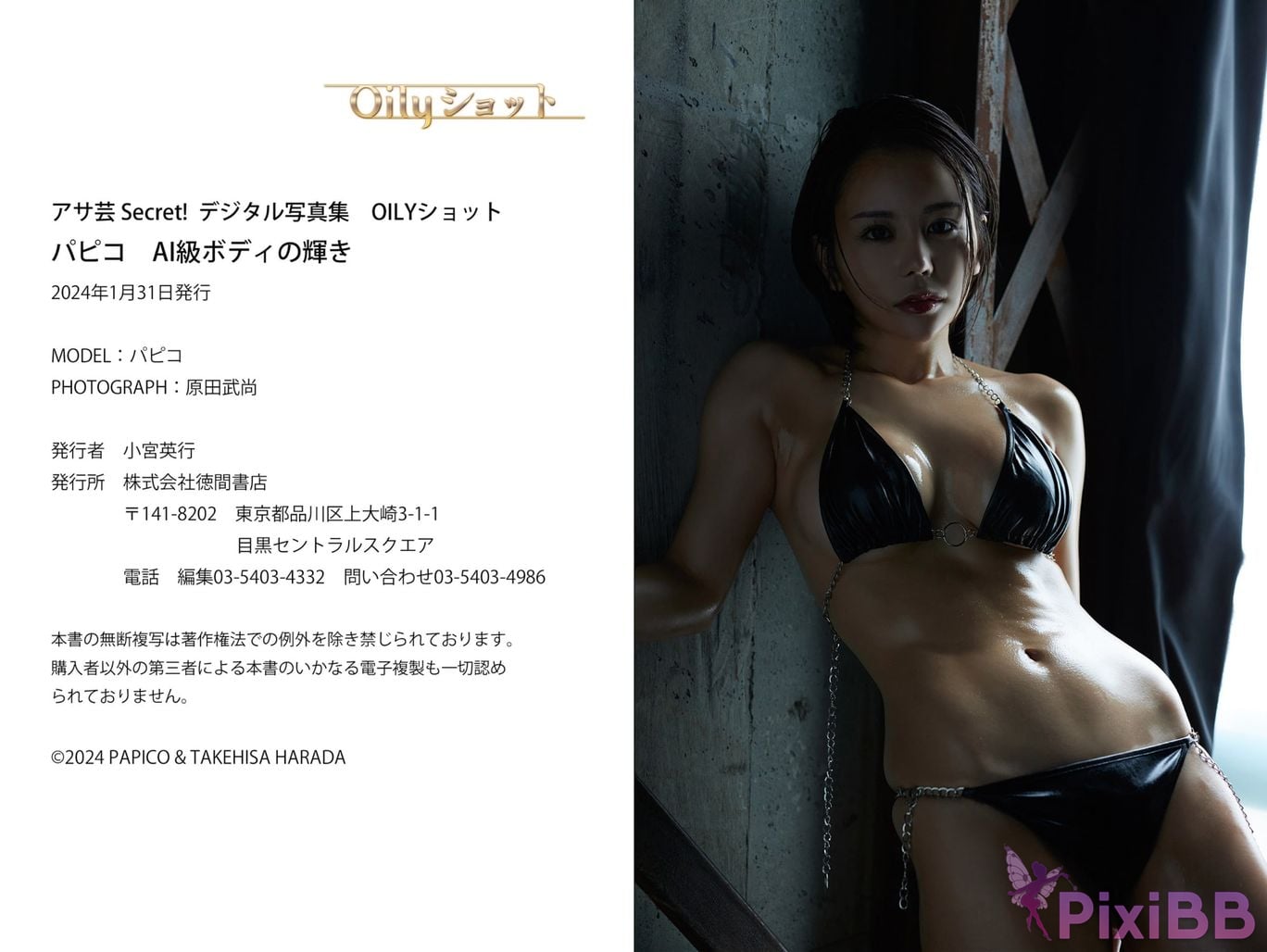 Japanese Idol Papico papico Asa Gei Secret digital photo book AI Brilliance of class body Oily shot PixiBB.COM 030