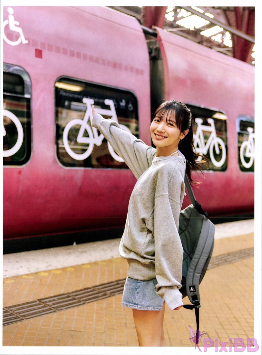 Japanese Idol Hina Kawata He Tian Yang Cai 2nd photo collection take off PixiBB.COM 009