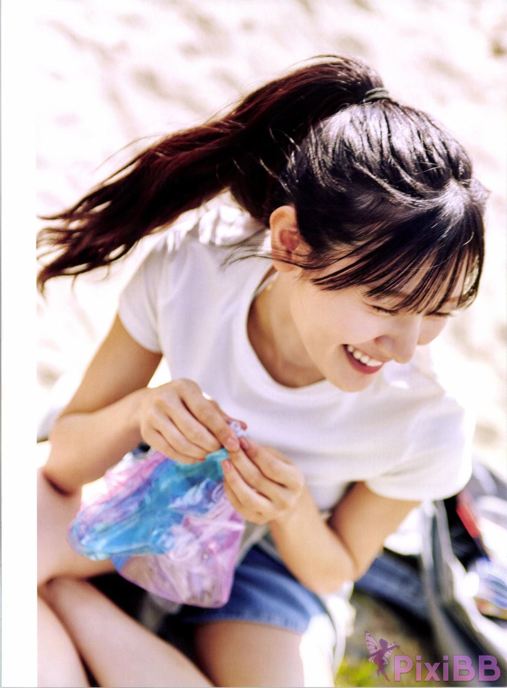 Japanese Idol Hina Kawata He Tian Yang Cai 2nd photo collection take off PixiBB.COM 019