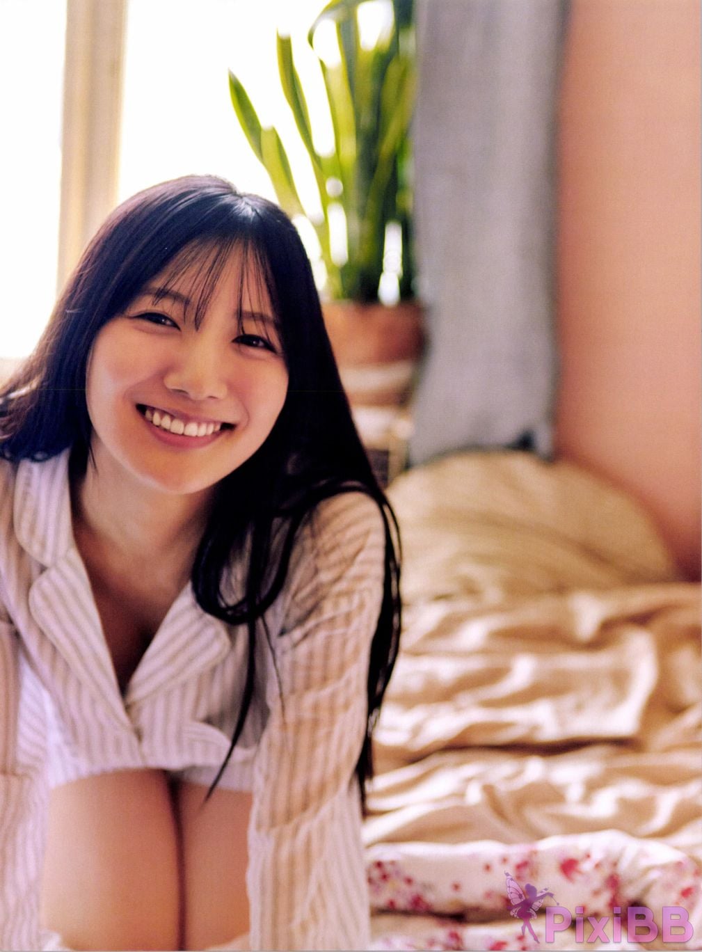 Japanese Idol Hina Kawata He Tian Yang Cai 2nd photo collection take off PixiBB.COM 030