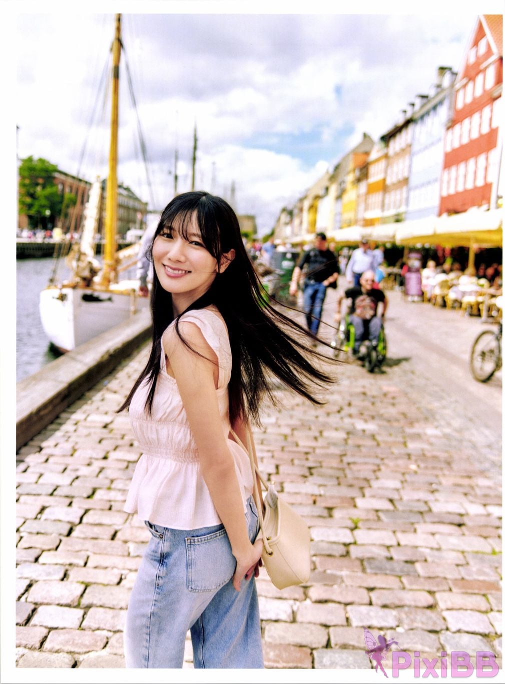 Japanese Idol Hina Kawata He Tian Yang Cai 2nd photo collection take off PixiBB.COM 034