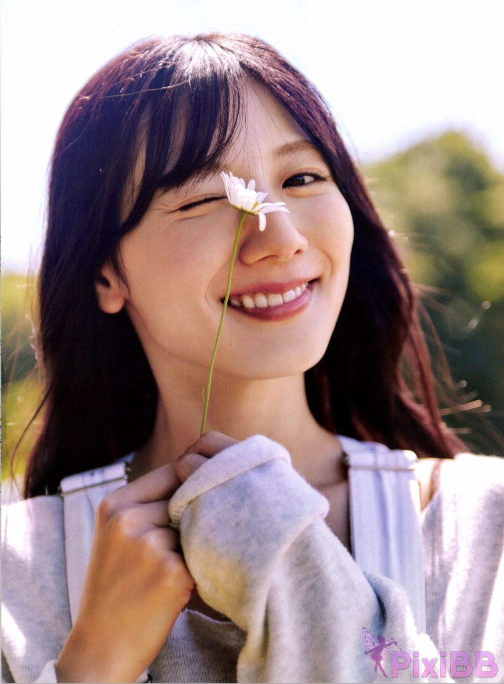 Japanese Idol Hina Kawata He Tian Yang Cai 2nd photo collection take off PixiBB.COM 068