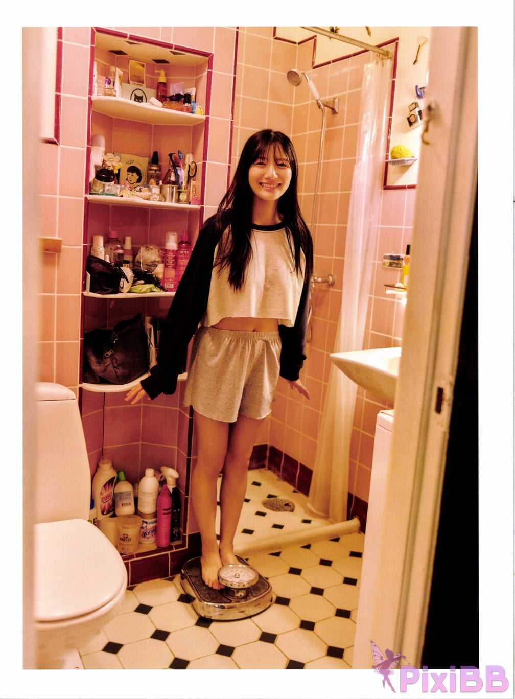 Japanese Idol Hina Kawata He Tian Yang Cai 2nd photo collection take off PixiBB.COM 081