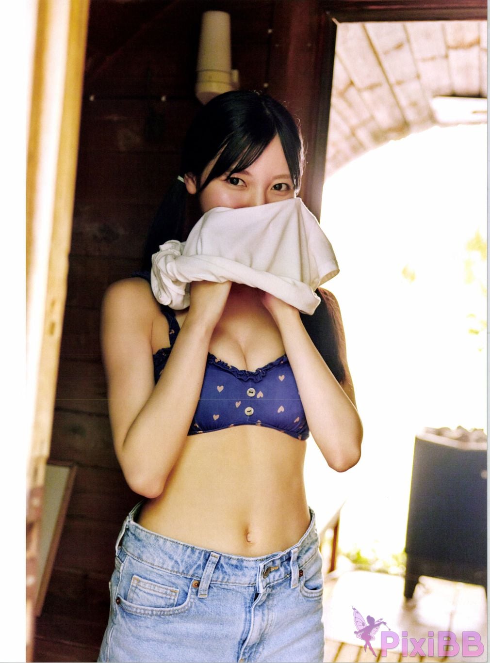 Japanese Idol Hina Kawata He Tian Yang Cai 2nd photo collection take off PixiBB.COM 085