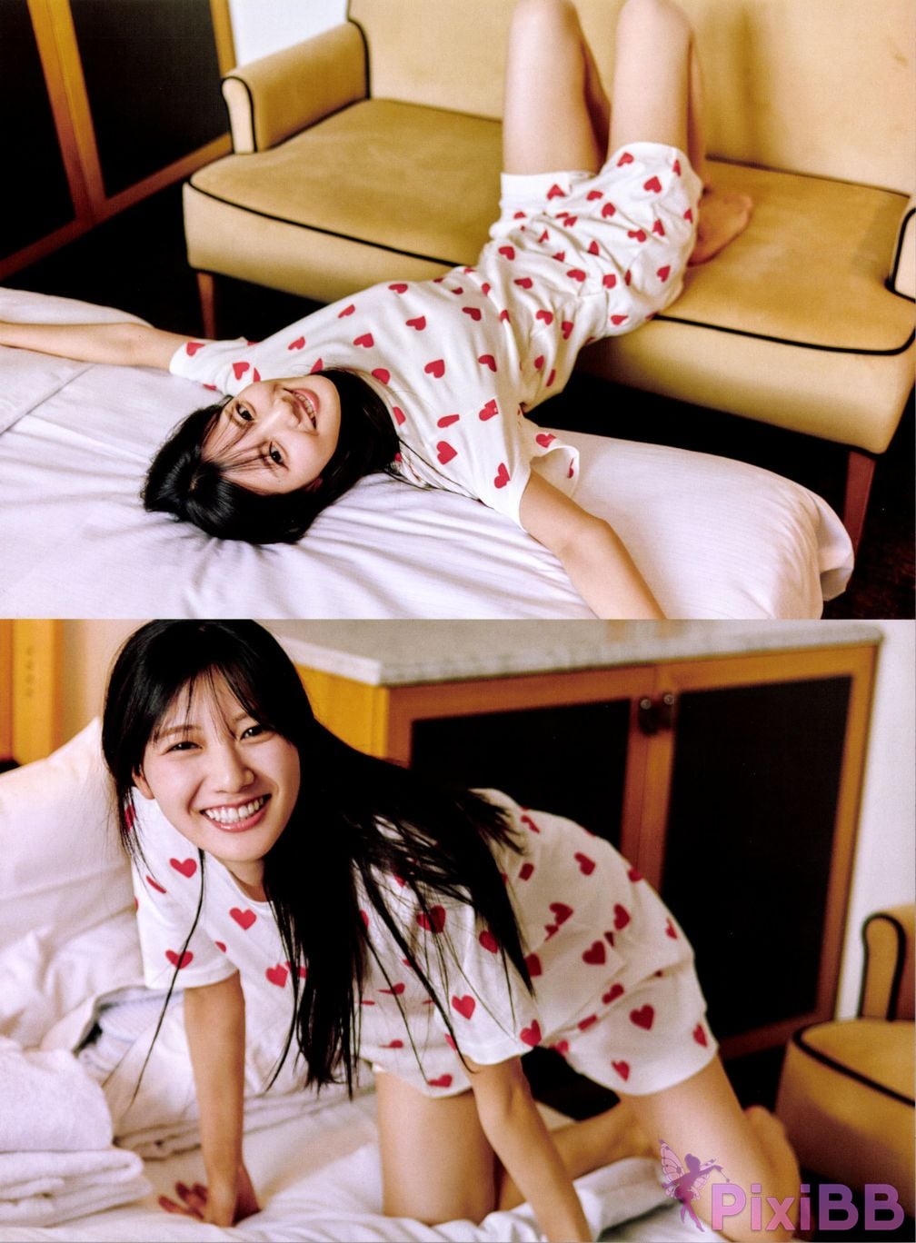 Japanese Idol Hina Kawata He Tian Yang Cai 2nd photo collection take off PixiBB.COM 116