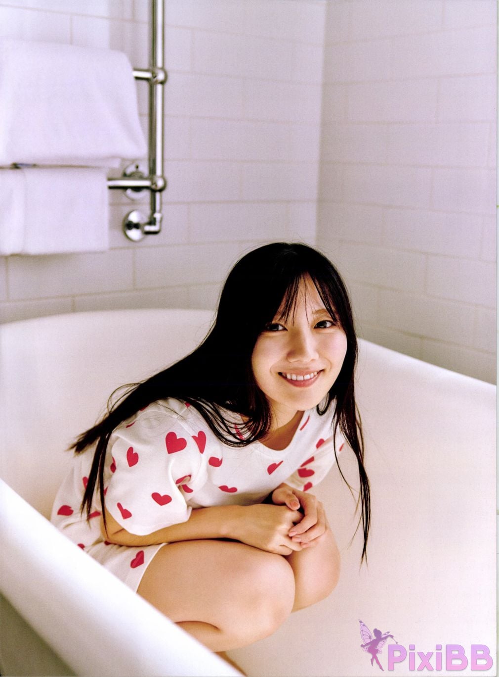 Japanese Idol Hina Kawata He Tian Yang Cai 2nd photo collection take off PixiBB.COM 119