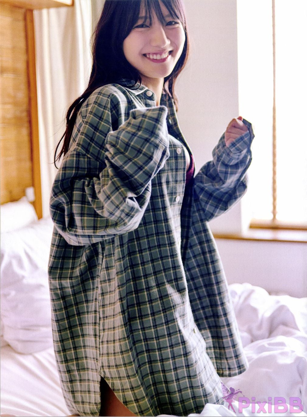 Japanese Idol Hina Kawata He Tian Yang Cai 2nd photo collection take off PixiBB.COM 148