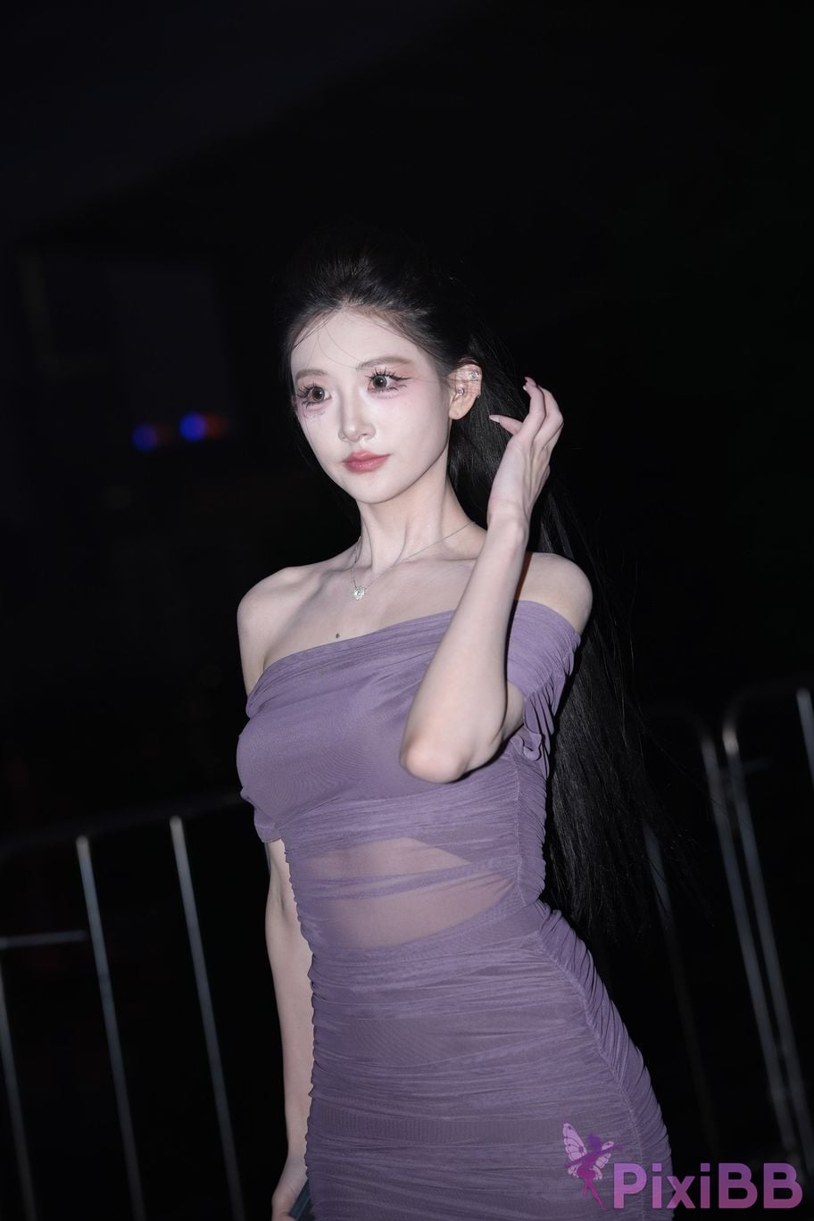 Featured Street Photography Works No.5390 purple gauze skirt PixiBB.COM 001