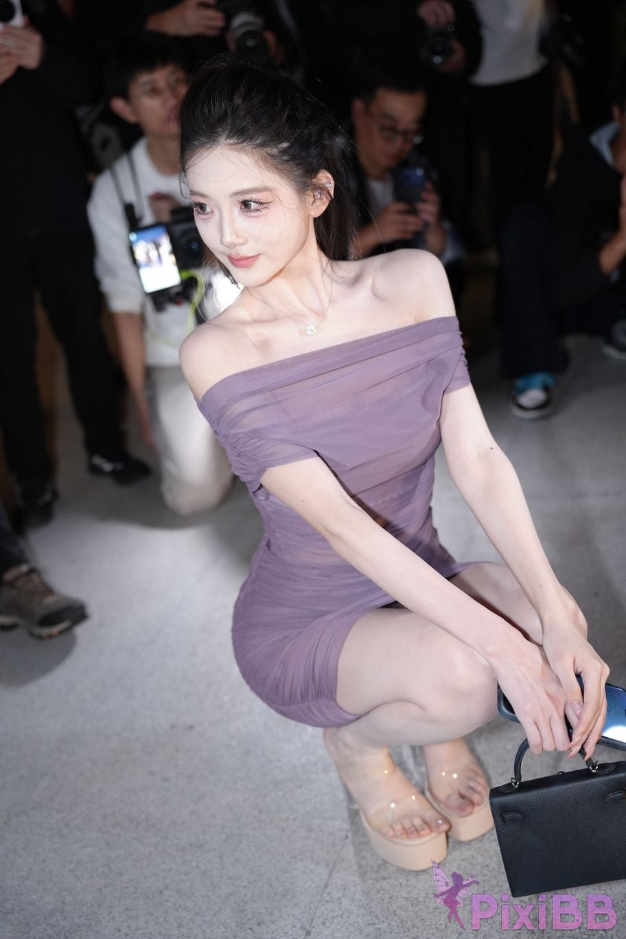 Featured Street Photography Works No.5390 purple gauze skirt PixiBB.COM 021