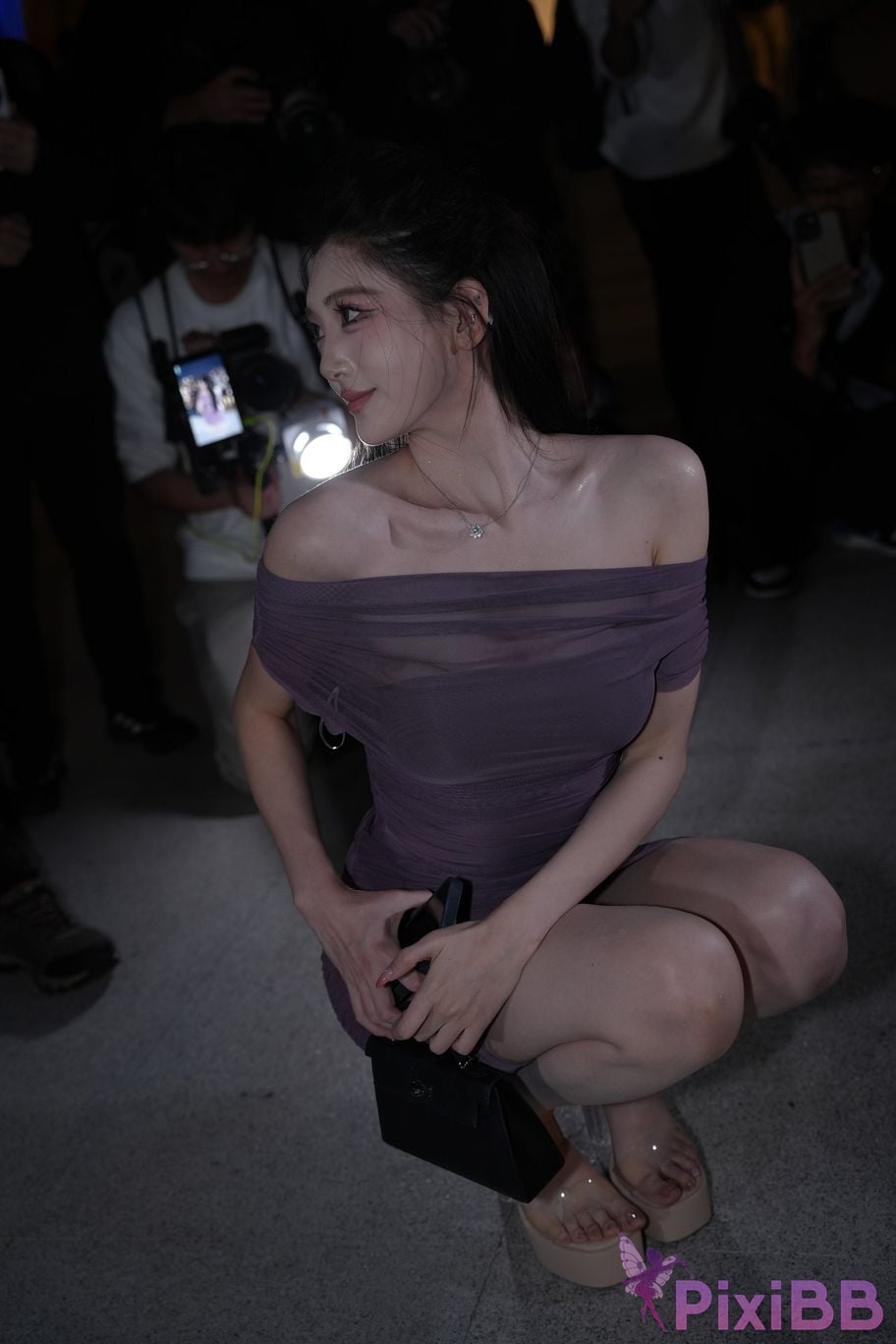 Featured Street Photography Works No.5390 purple gauze skirt PixiBB.COM 022