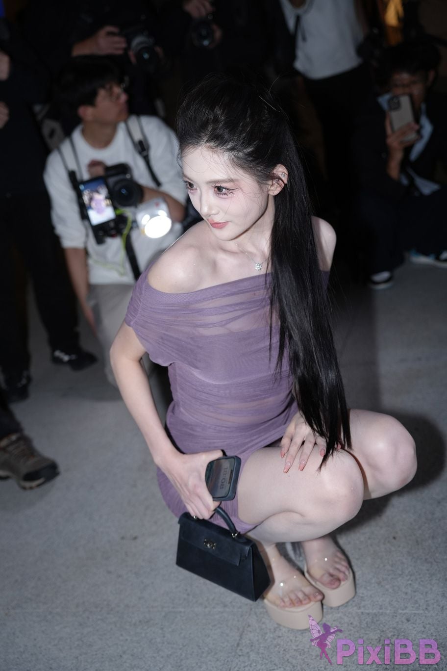 Featured Street Photography Works No.5390 purple gauze skirt PixiBB.COM 025