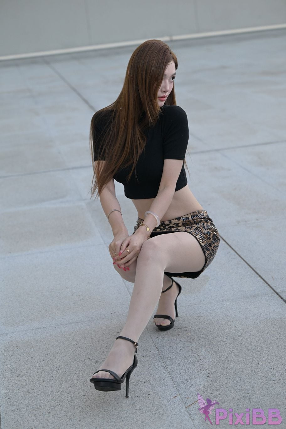 Featured Street Photography Works No.5384 Leopard print silk beauty PixiBB.COM 090