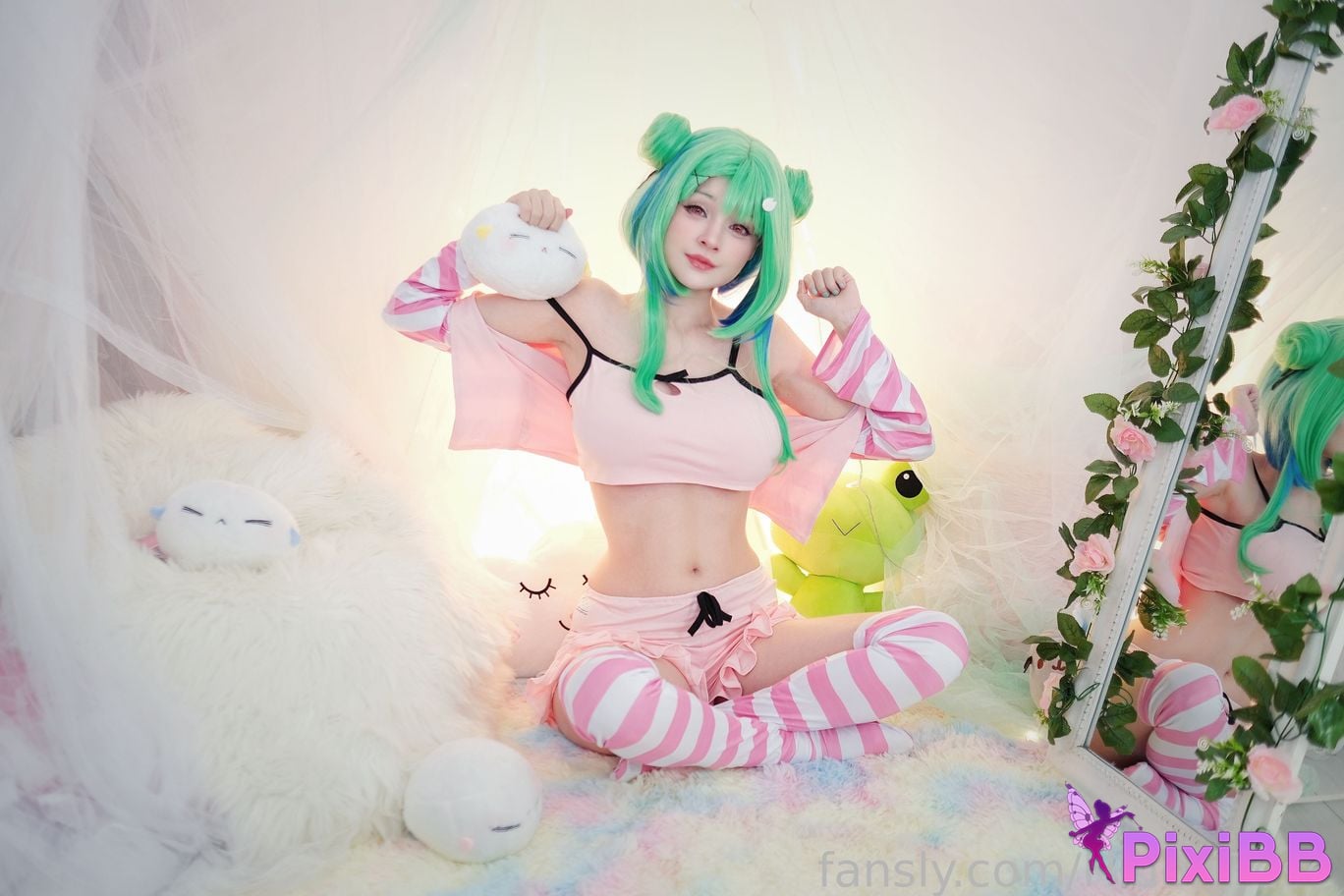 Hidori Rose Uruha Rushia Green PixiBB.COM