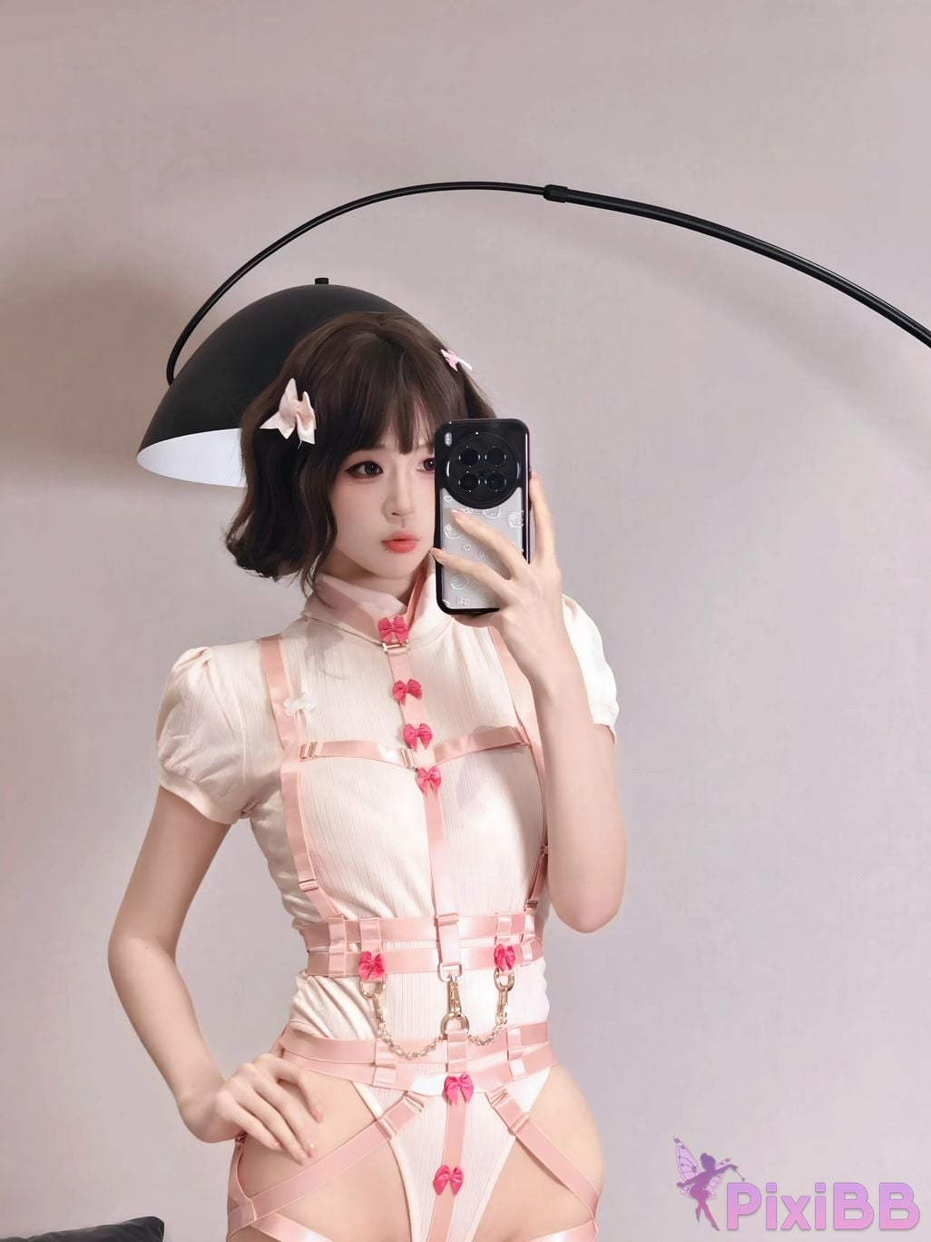 Cosplayer Mochi is delicious Bow tie puppy PixiBB.COM 026