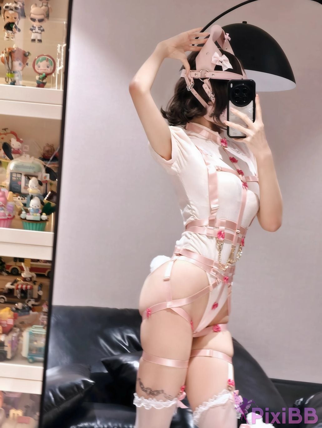 Cosplayer Mochi is delicious Bow tie puppy PixiBB.COM 036