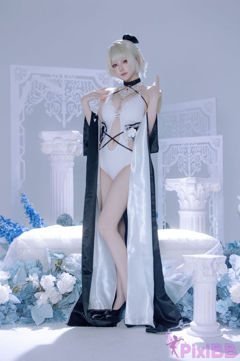 Cosplayer Island fish azur lane Awesome fan dress PixiBB.COM 003