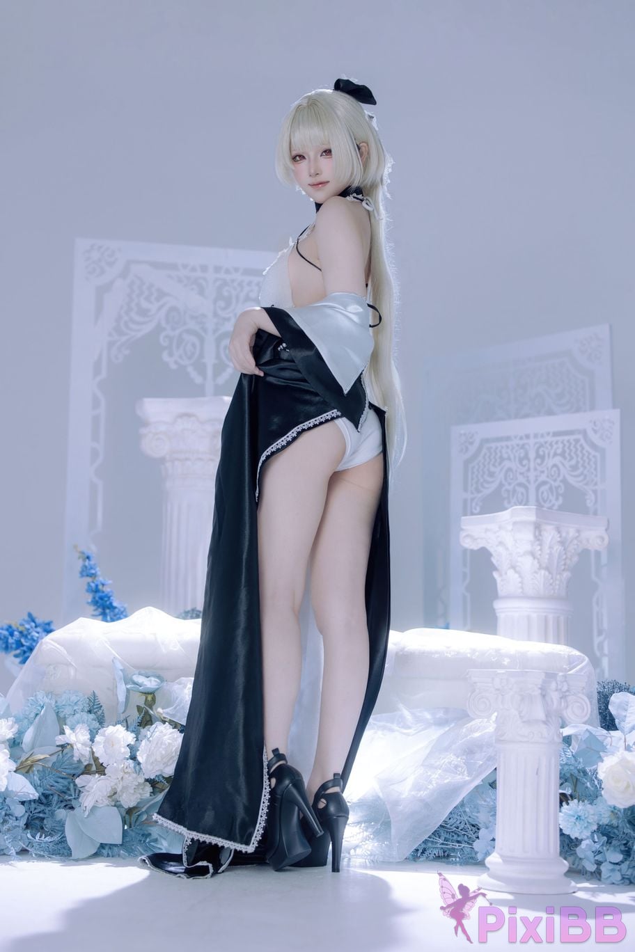 Cosplayer Island fish azur lane Awesome fan dress PixiBB.COM 007