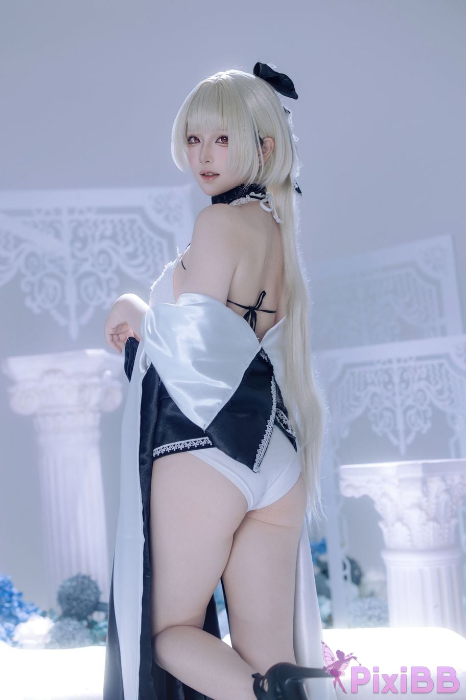 Cosplayer Island fish azur lane Awesome fan dress PixiBB.COM 010