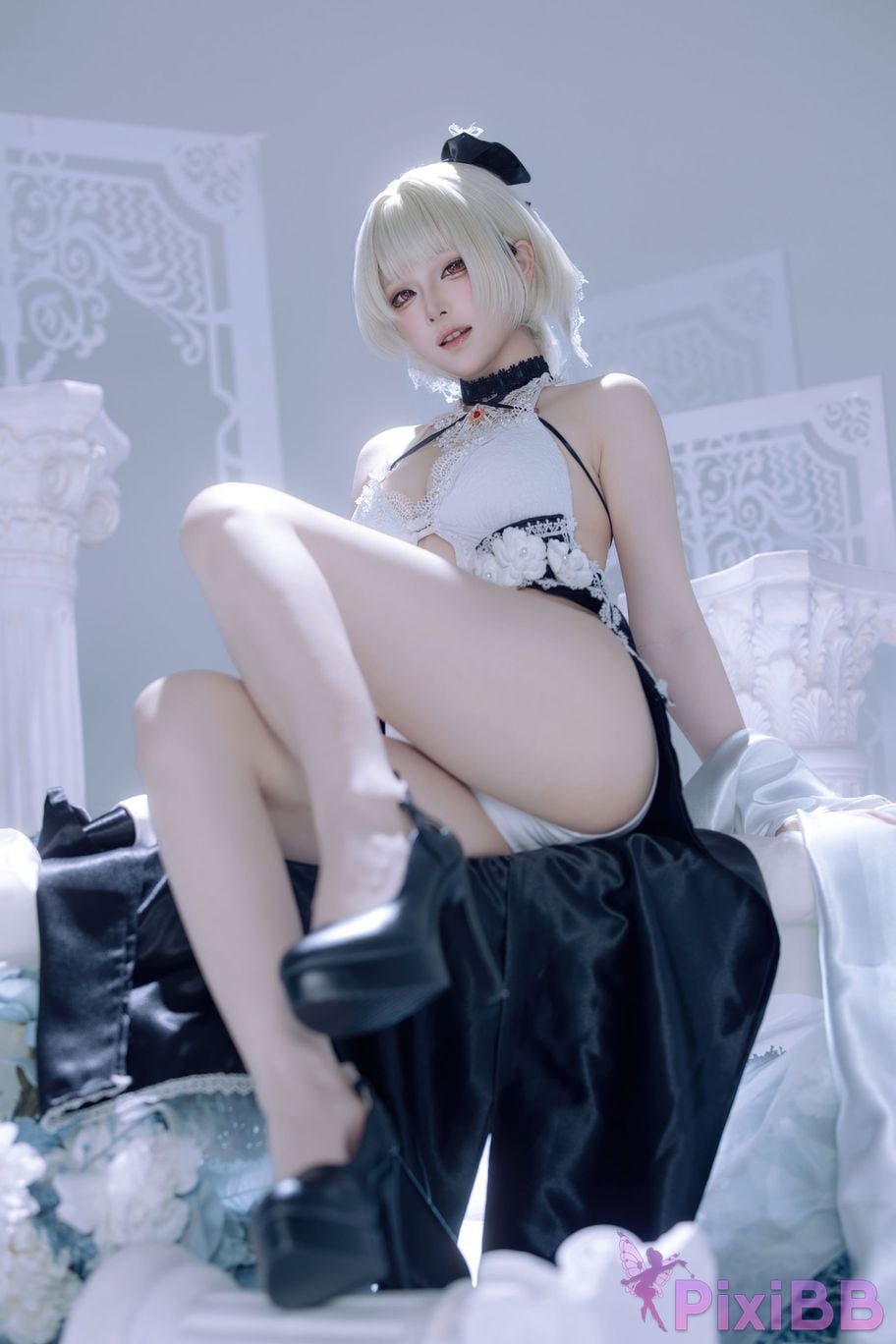 Cosplayer Island fish azur lane Awesome fan dress PixiBB.COM 014