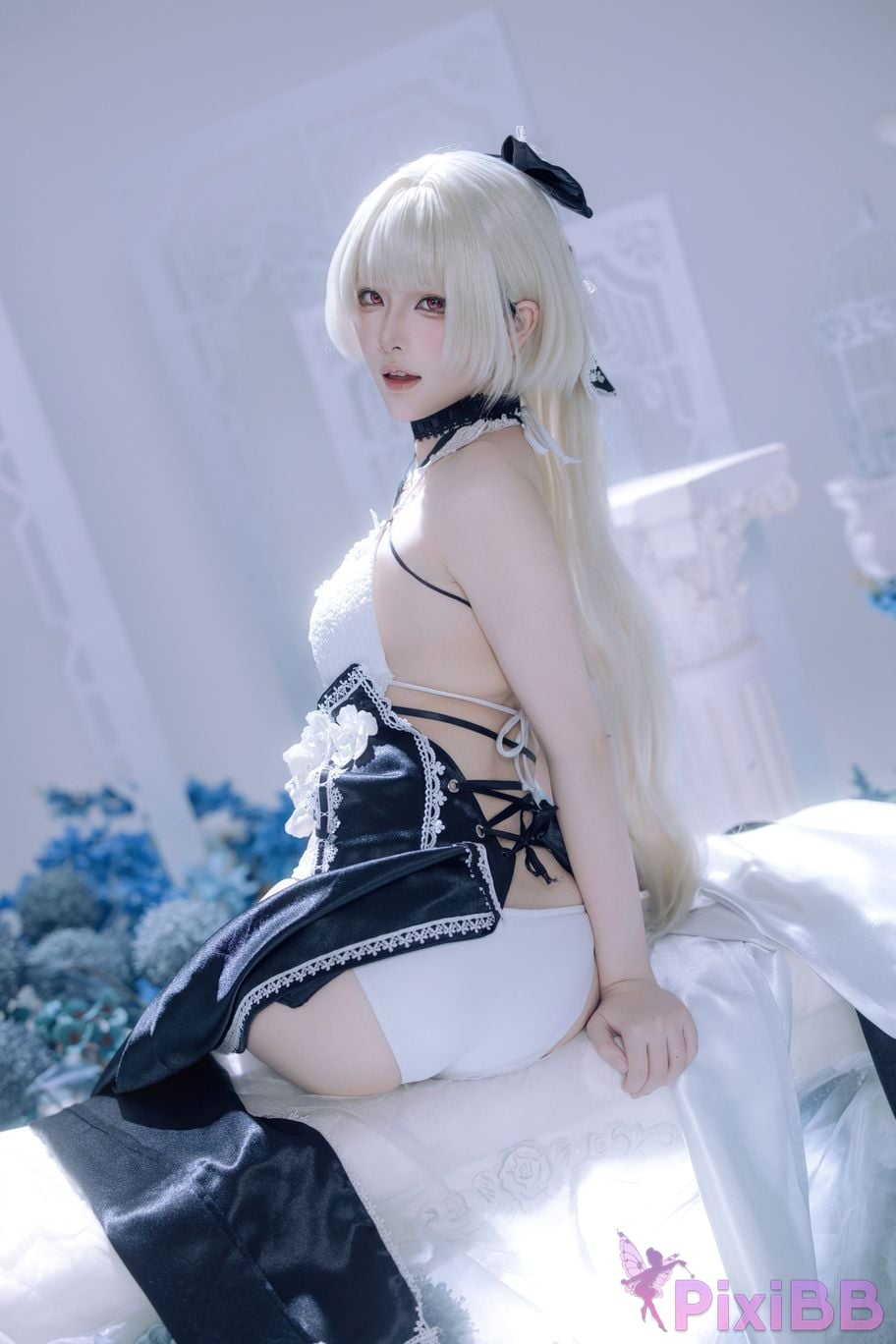 Cosplayer Island fish azur lane Awesome fan dress PixiBB.COM 026