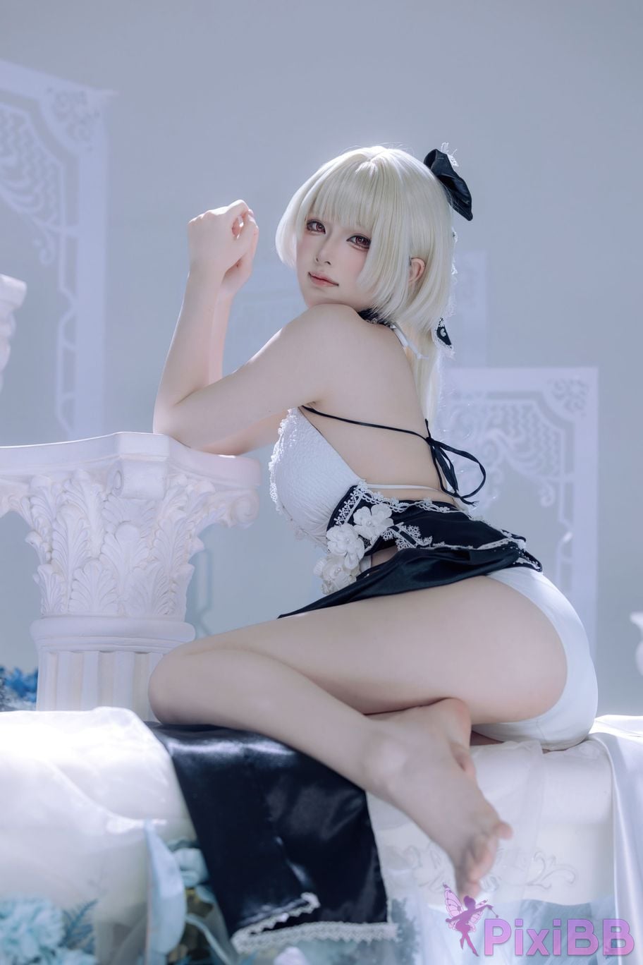 Cosplayer Island fish azur lane Awesome fan dress PixiBB.COM 027