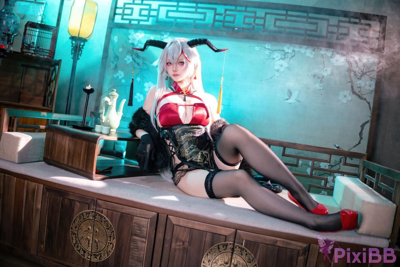 Cosplay Island Fish Azur Blue Route Egil Cheongsam PixiBB.COM 002