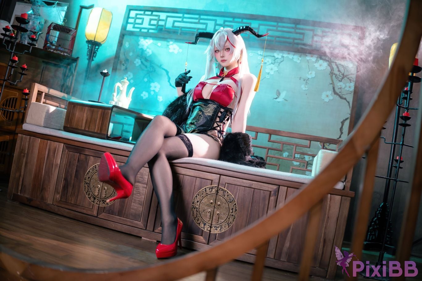 Cosplay Island Fish Azur Blue Route Egil Cheongsam PixiBB.COM 006