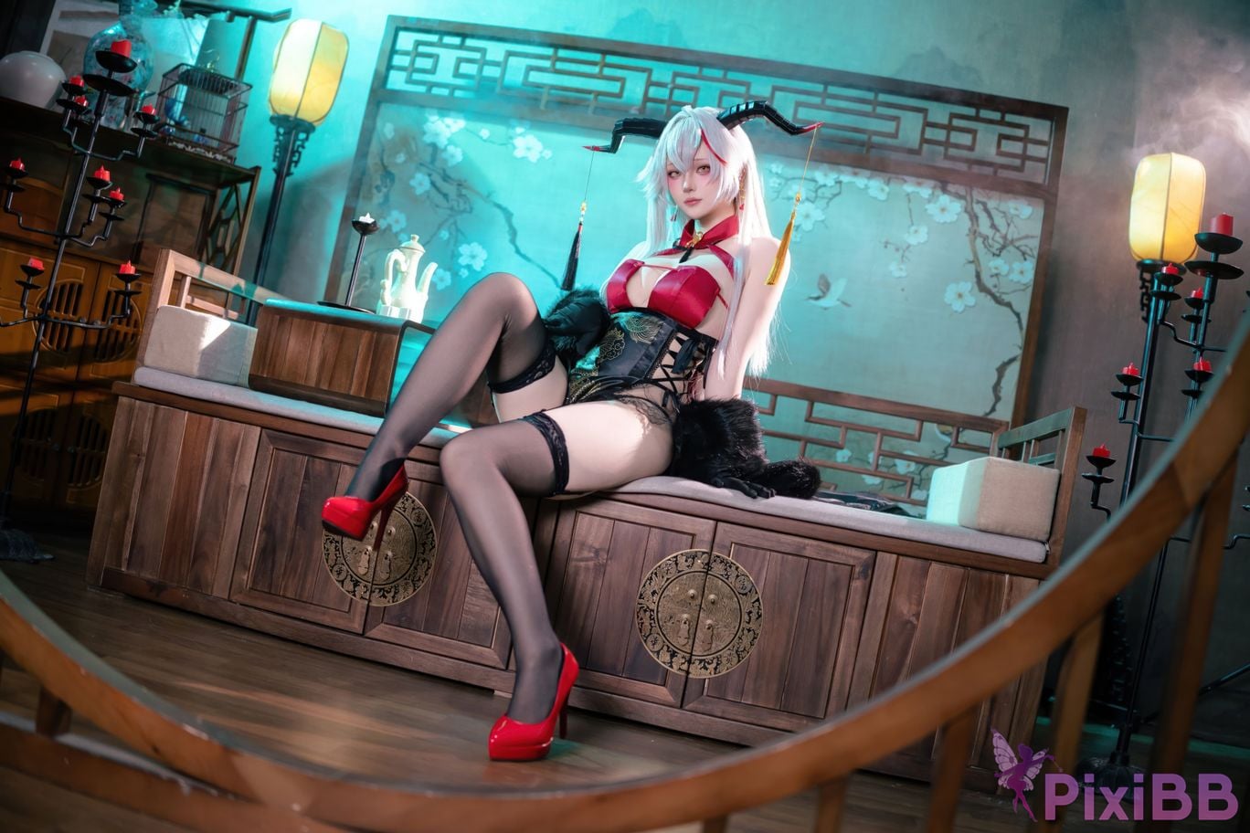 Cosplay Island Fish Azur Blue Route Egil Cheongsam PixiBB.COM 007